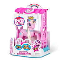 Інтерактивний ігровий набір Чарівний єдиноріг у будиночку Pets Alive S2 9545 зі світлом і звуком Інтерактивний ігровий набір Чарівний єдиноріг у будиночку Pets Alive S2 9545 зі світлом і звуком