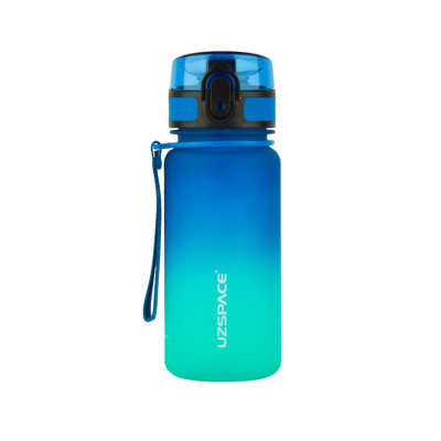 Пляшка для води UZSPACE 3034(Blue-Green) 350 мл синьо-зелена
