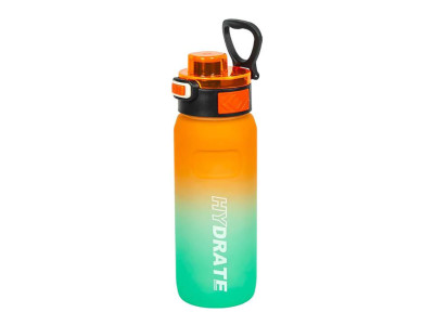 Пляшка для води 2501-SP(Orange-Turquoise) з поильником та кнопкою 800 мл Пляшка для води 2501-SP(Orange-Turquoise) з поильником та кнопкою 800 мл