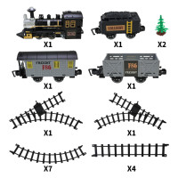 Дитяча залізниця "Steam Train" 1603A-1A зі світловими та звуковими ефектами