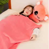 Дитяча м'яка іграшка "Коала" L1129(Pink) іграшка з пледом розмір 50 см
