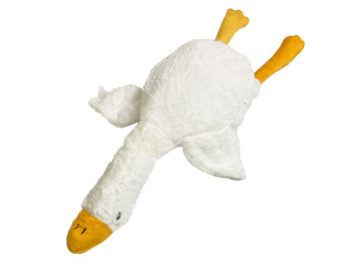 Мяка іграшка подушка "Гусь" GUS-PLD(White) з пледом білий 90 см