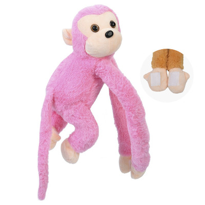 М'яка іграшка Мавпа YG0283 з липучками на двох лапках Рожевий М'яка іграшка Мавпа YG0283 з липучками на двох лапках Рожевий