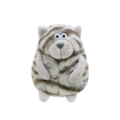 Дитяча мяка іграшка "Кумедний кіт" C6303(Grey) розмір 13 см