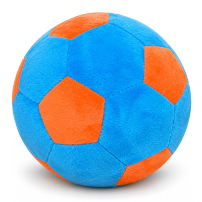 Іграшка мяконабивна Мяч футбольний Macik МС 180402-01(Blue-Orange) розмір 22 см