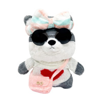 Мяка іграшка "Песик" K0201(Grey) одяг в асортименті 30 см