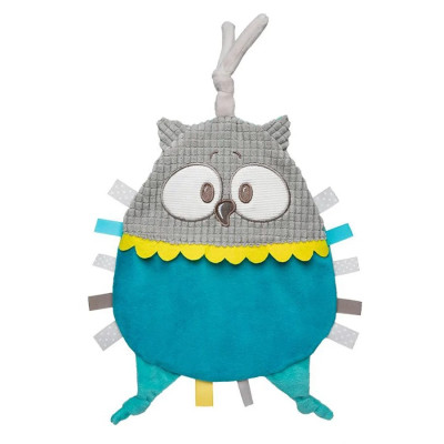 Мяка іграшка "Сова" Pastel Friends Canpol babies 68/067_tur з елементами що шелестіть