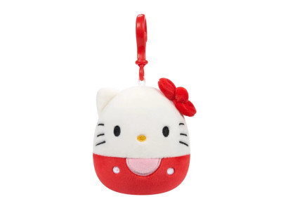 Дитяча мяка іграшка на кліпсі серії "Хелоу Кітті" Хелоу Киті Squishmallows SQSN00270 9 см