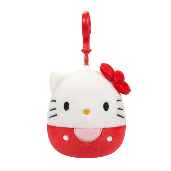 Дитяча мяка іграшка на кліпсі серії "Хелоу Кітті" Хелоу Киті Squishmallows SQSN00270 9 см
