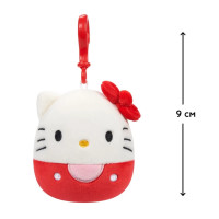 Дитяча мяка іграшка на кліпсі серії "Хелоу Кітті" Хелоу Киті Squishmallows SQSN00270 9 см