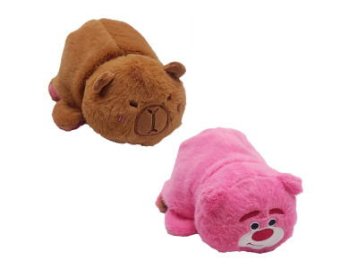 Дитяча мяка іграшка Капібара-Медведик KPR-BER двостороння 22 см