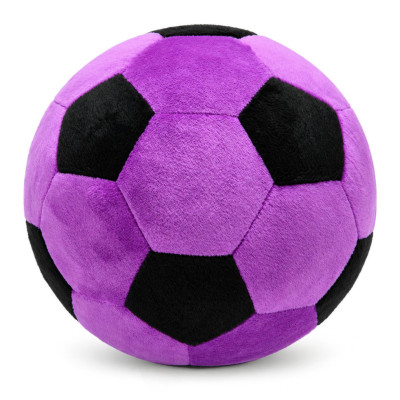Іграшка мяконабивна Мяч футбольний МС 180402-01(Violet-Black) розмір 22 см