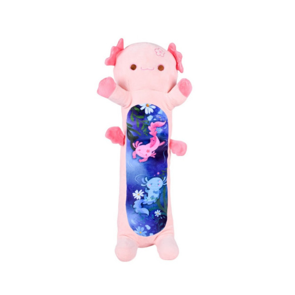 Мяка іграшка-подушка "Аксолотль-батон" HKF2206(Pink) розмір 100 см