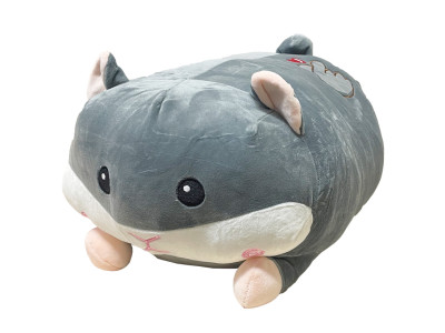 Дитяча м'яка іграшка "Хом'як" L1121(Grey) іграшка з пледом розмір 50 см
