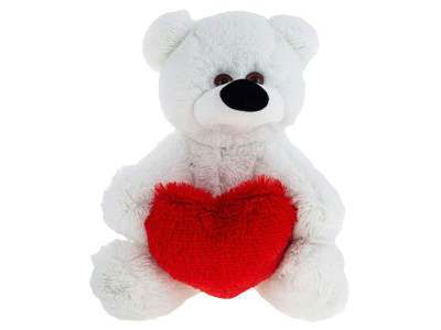 М'яка іграшка "Ведмедик Бублик із серцем" BBL55-Heart 55 см