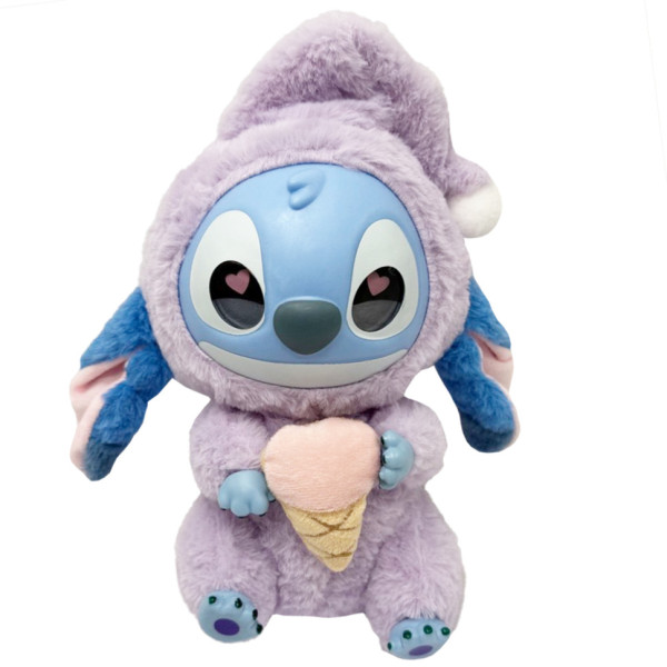 Дитяча м'яка іграшка-брелок "Стіч з ковпаком" STITCH(Violet) 26 см