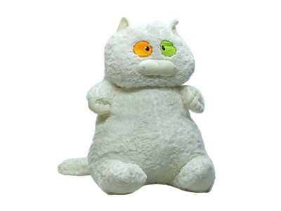 Мяка іграшка "Товстий кіт" K15215 60 см Білий
