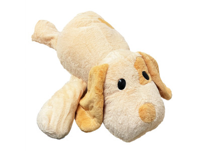 Дитяча мяка іграшка "Собачка" L1132(Peach) іграшка з пледом розмір 55 см