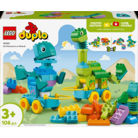 Конструктор LEGO DUPLO Town Динозаври на колесах 3 в 1, 108 деталей (10451)