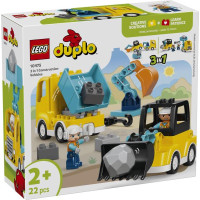 Конструктор LEGO DUPLO Town 3-в-1 Будівельна техніка 22 Деталі (10475)