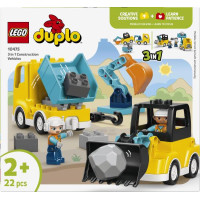 Конструктор LEGO DUPLO Town 3-в-1 Будівельна техніка 22 Деталі (10475)