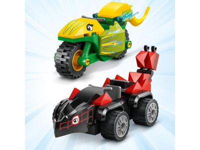 Конструктор LEGO Marvel Павук і його неймовірні друзі Перегони на електромобілях з динозаврами 124 деталі (11198)
