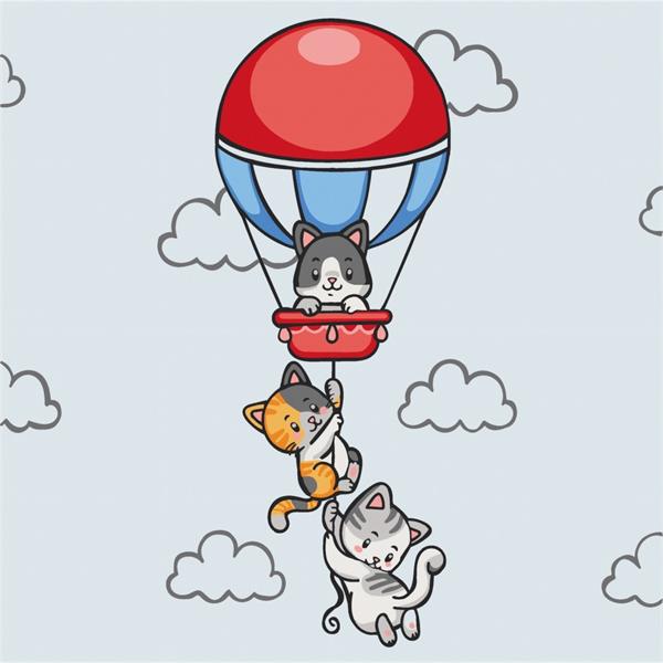 Картина за номерами ArtCraft Кошенята подорожують 30х30 см (15566-AC)