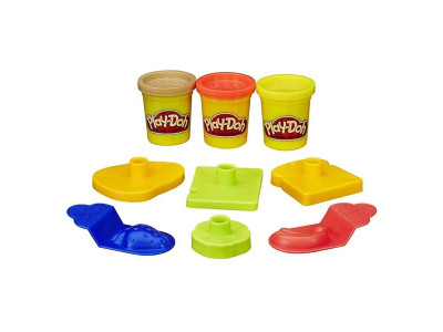 Набір пластиліну Play-Doh Відерце Пікнік 3 баночки та формочки (23414-23412)