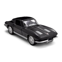Автомодель - CHEVROLET CORVETTE SPLIT WINDOW 1963 (матовий чорний)