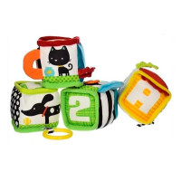 М'які кубики Infantino Звірятка (306606) М'які кубики Infantino Звірятка (306606)