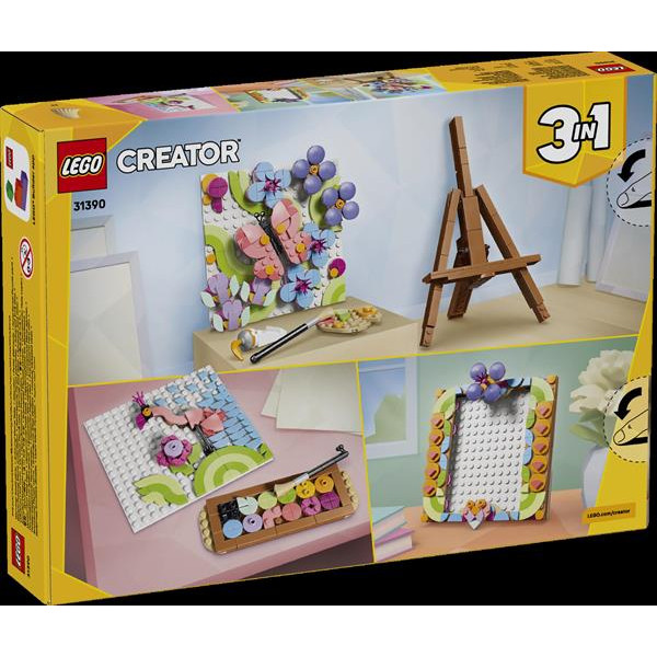 Конструктор LEGO® Creator 3 в 1 Декоративний живопис «Квіткове мистецтво», 348 деталі (31390)