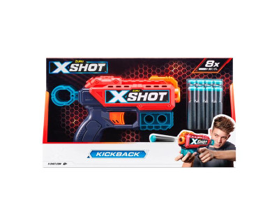 Швидкострільний бластер X-Shot Red Excel Kickback 8 патронів (36184R)
