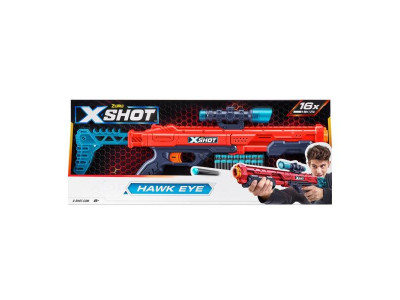 Швидкоcтрільний бластер X-Shot Red Excel Hawk Eye 16 патронів (36435R)