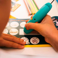 Набір стрижнів для 3D-ручки 3Doodler Start Мікс 75 шт. зелений жовтий рожевий (3DS-ECO-MIX4-75)