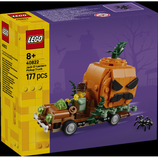 Конструктор LEGO® Пікап Джека-Ліхтаря Творчий іграшковий набір до Гелловіна (40822)