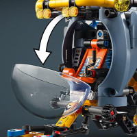 Конструктор LEGO Technic Глибоководний дослідницький підводний човен 413 деталей (42201)