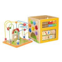 Бізікуб дерев'яний Viga Toys 5 в 1 (44591) Бізікуб дерев'яний Viga Toys 5 в 1 (44591)