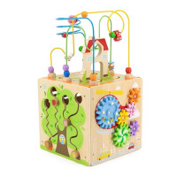 Бізікуб дерев'яний Viga Toys 5 в 1 (44591) Бізікуб дерев'яний Viga Toys 5 в 1 (44591)