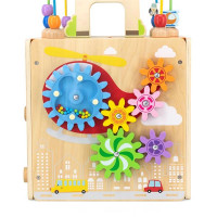 Бізікуб дерев'яний Viga Toys 5 в 1 (44591) Бізікуб дерев'яний Viga Toys 5 в 1 (44591)
