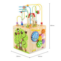 Бізікуб дерев'яний Viga Toys 5 в 1 (44591) Бізікуб дерев'яний Viga Toys 5 в 1 (44591)