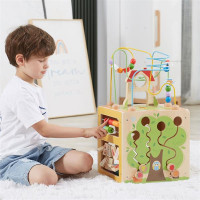 Бізікуб дерев'яний Viga Toys 5 в 1 (44591) Бізікуб дерев'яний Viga Toys 5 в 1 (44591)