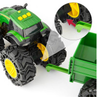 Машинка Трактор John Deere Kids Monster Treads із причепом і великими колесами (47353)