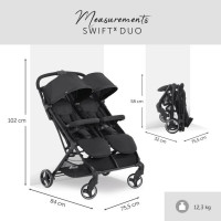 Дитяча коляска для двійні Hauck Swift X Duo чорний (50004-0)