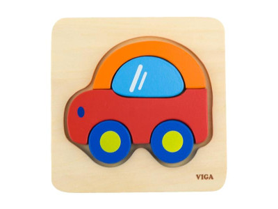 Дерев'яний мініпазл Viga Toys Машинка (50172) Дерев'яний мініпазл Viga Toys Машинка (50172)