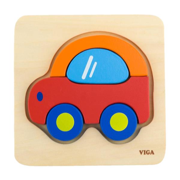 Дерев'яний мініпазл Viga Toys Машинка (50172) Дерев'яний мініпазл Viga Toys Машинка (50172)
