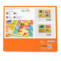 Набір дерев'яних пазлів Viga Toys Море 4 в 1 (50190) Набір дерев'яних пазлів Viga Toys Море 4 в 1 (50190)