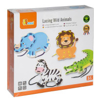 Деревяна шнурівка Viga Toys Африканські звірята (51326)