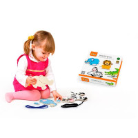 Деревяна шнурівка Viga Toys Африканські звірята (51326)
