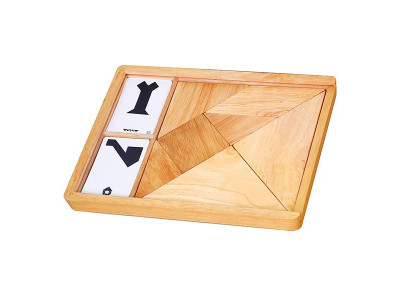 Гра-головоломка Viga Toys Дерев'яний танграм 7 ел. (56301)