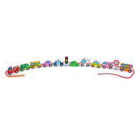 Деревяна шнурівка Viga Toys Автотранспорт (59851)